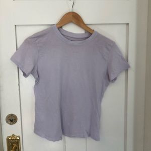 Brandy Melville baby tee in lilac